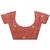 pink embroidered organza saree with unstitched blouse piece