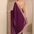 purple embellished saree with unstitched blouse piece