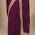 purple embellished saree with unstitched blouse piece