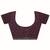 purple embellished organza saree with unstitched blouse piece
