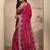 magenta embellished saree with unstitched blouse piece
