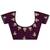 purple embellished satin saree