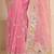 pink embellished saree with unstitched blouse piece