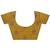 yellow embroidered saree with unstitched blouse piece