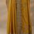 yellow embroidered saree with unstitched blouse piece