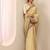 cream woven design tissue saree with unstitched blouse piece
