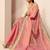 pink woven design tissue saree with unstitched blouse piece