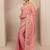 pink woven design tissue saree with unstitched blouse piece