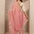 pink woven design tissue saree with unstitched blouse piece