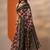 multi printed saree with unstitched blouse piece