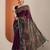 burgundy solid saree with unstitched blouse piece