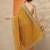 yellow embellished saree with unstitched blouse piece