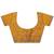yellow embellished saree with unstitched blouse piece