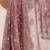 lavender embroidered nylon saree with unstitched blouse piece