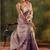 lavender woven design zari satin saree