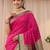 pink ethnic motifs zari silk blend saree