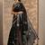 black woven design saree with unstitched blouse piece