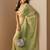 lime green tissue saree