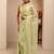 lime green tissue saree
