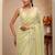 lime green tissue saree