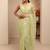 lime green tissue saree