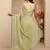 lime green tissue saree