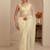 cream tissue saree