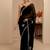 black georgette saree
