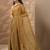olive embellished saree with unstitched blouse piece