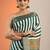 white printed saree with unstitched blouse piece