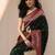 green woven design saree with unstitched blouse piece