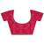 magenta floral zari embellished saree with zari embellished border and a blouse piece