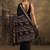 black solid saree with unstitched blouse piece