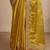 yellow embroidered saree with unstitched blouse piece