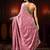 pink bubblegum pink embellished satin saree with gota border