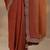 rust solid saree with unstitched blouse piece