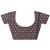 charcoal printed saree with unstitched blouse piece