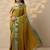 mustard woven design kanjeevaram saree with unstitched blouse piece