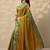 mustard woven design kanjeevaram saree with unstitched blouse piece