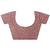 maroon printed saree with unstitched blouse piece