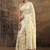 cream woven design saree with unstitched blouse piece