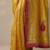 yellow embellished organza sarees with unstitched blouse piece