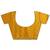yellow banarasi silk blend saree