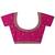 magenta embellished saree with unstitched blouse piece
