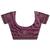purple floral embroidered satin saree with unstitched blouse piece