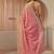 pink ethnic embellished tissue saree