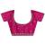 magenta floral zari embroidered saree with zari embellished border and a blouse piece