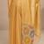 gold geometric embellished saree with unstitched blouse piece