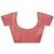 pink embellished saree with unstitched blouse piece