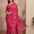 magenta ethnic motif woven design saree with a blouse piece